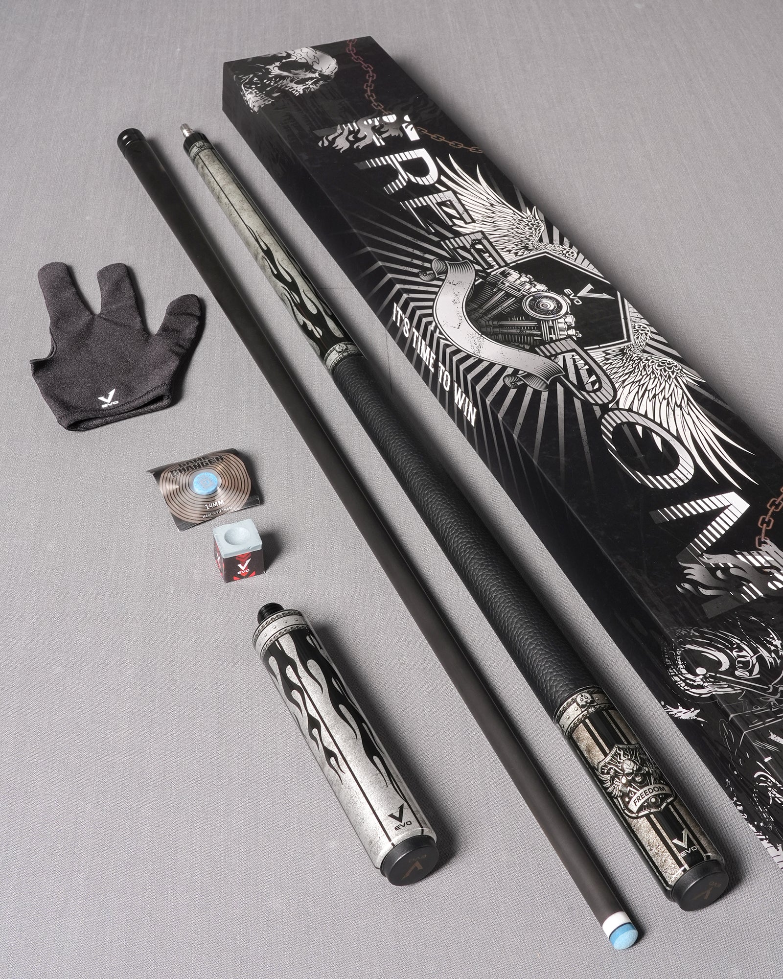 EVO FREEDOM MAXBING EDITION - SHADOW FLAME - BLACK LEATHER WRAP