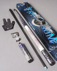 EVO FREEDOM MAXBING EDITION - AZURE FLAME - WHITE LEATHER WRAP