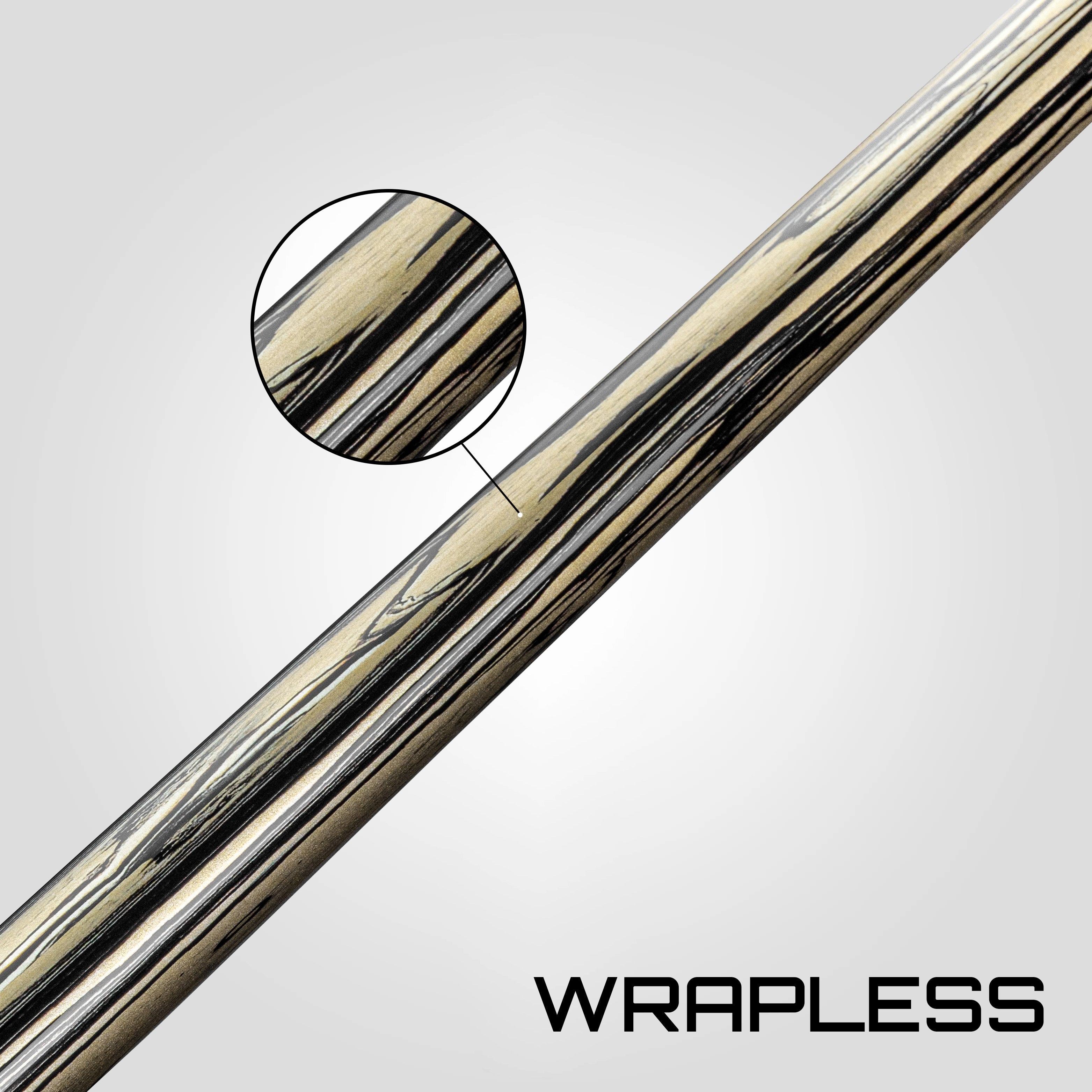 Rhino RETRÔ Pool Cue - Pale Moon Ebony - Wrapless