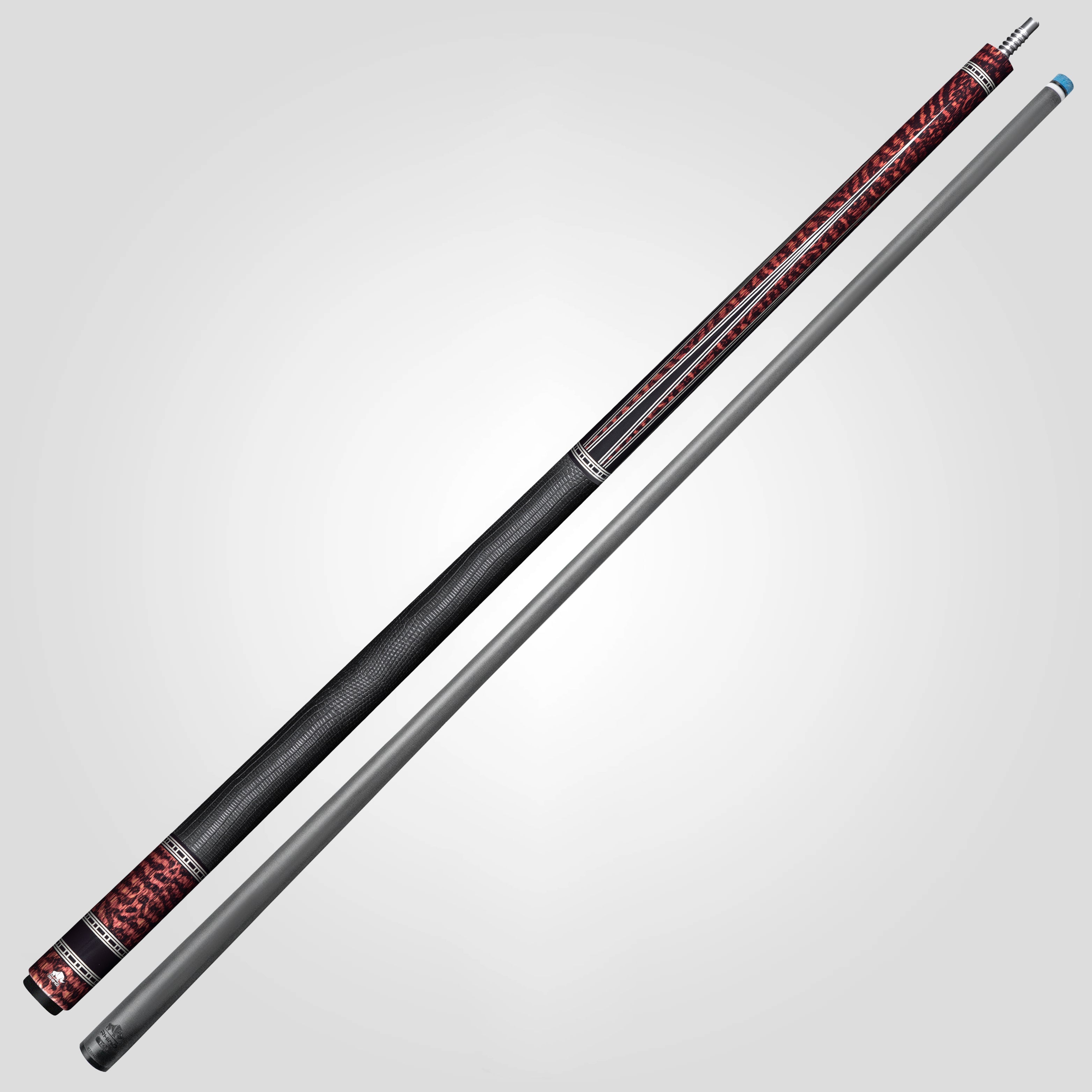 Rhino RETRÔ Pool Cue - Snake - Lizard Embossed Microfiber Leather Wrap & Point