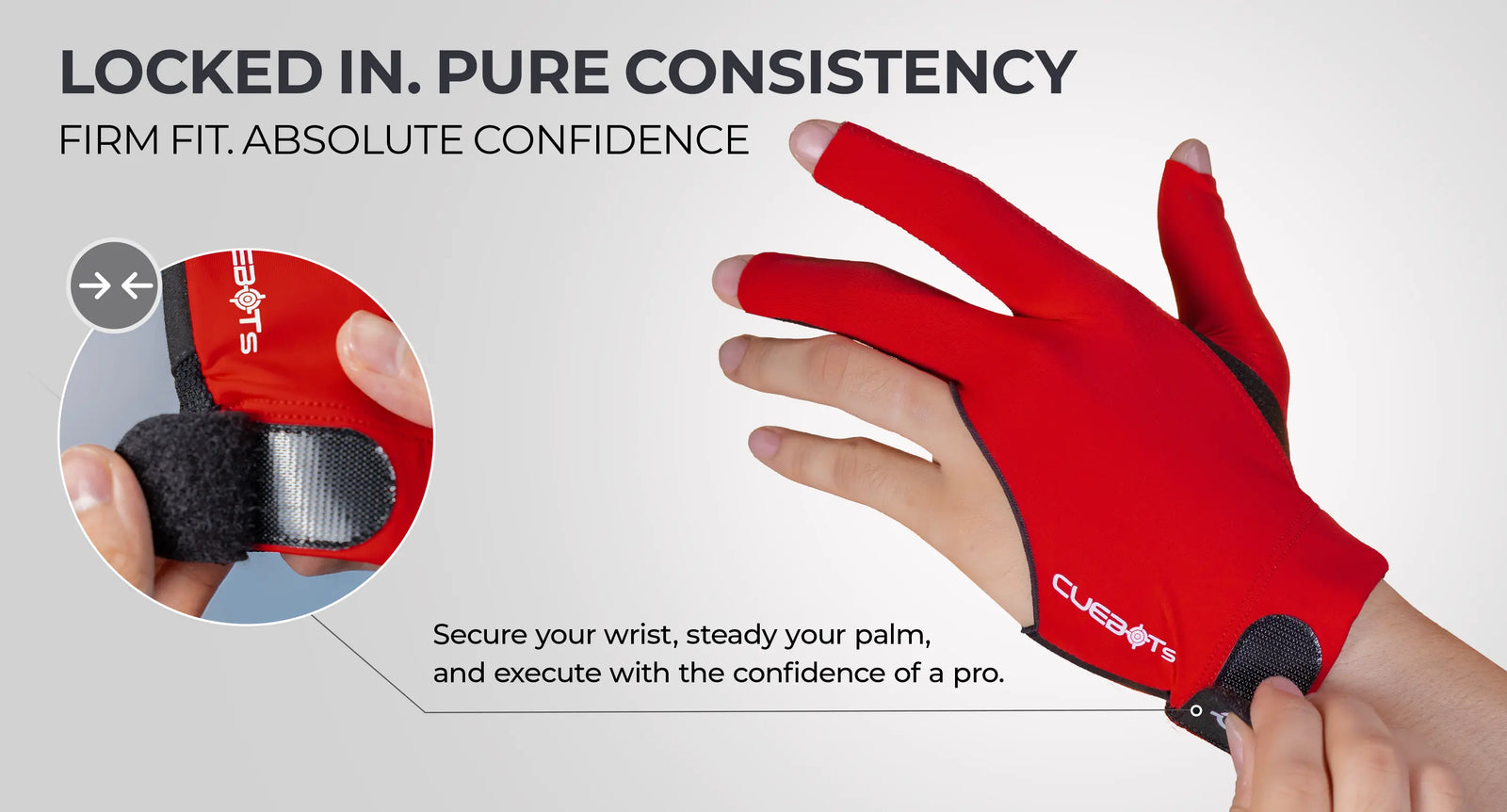 CUEBOTS Left Hand Glove - Pure Olive
