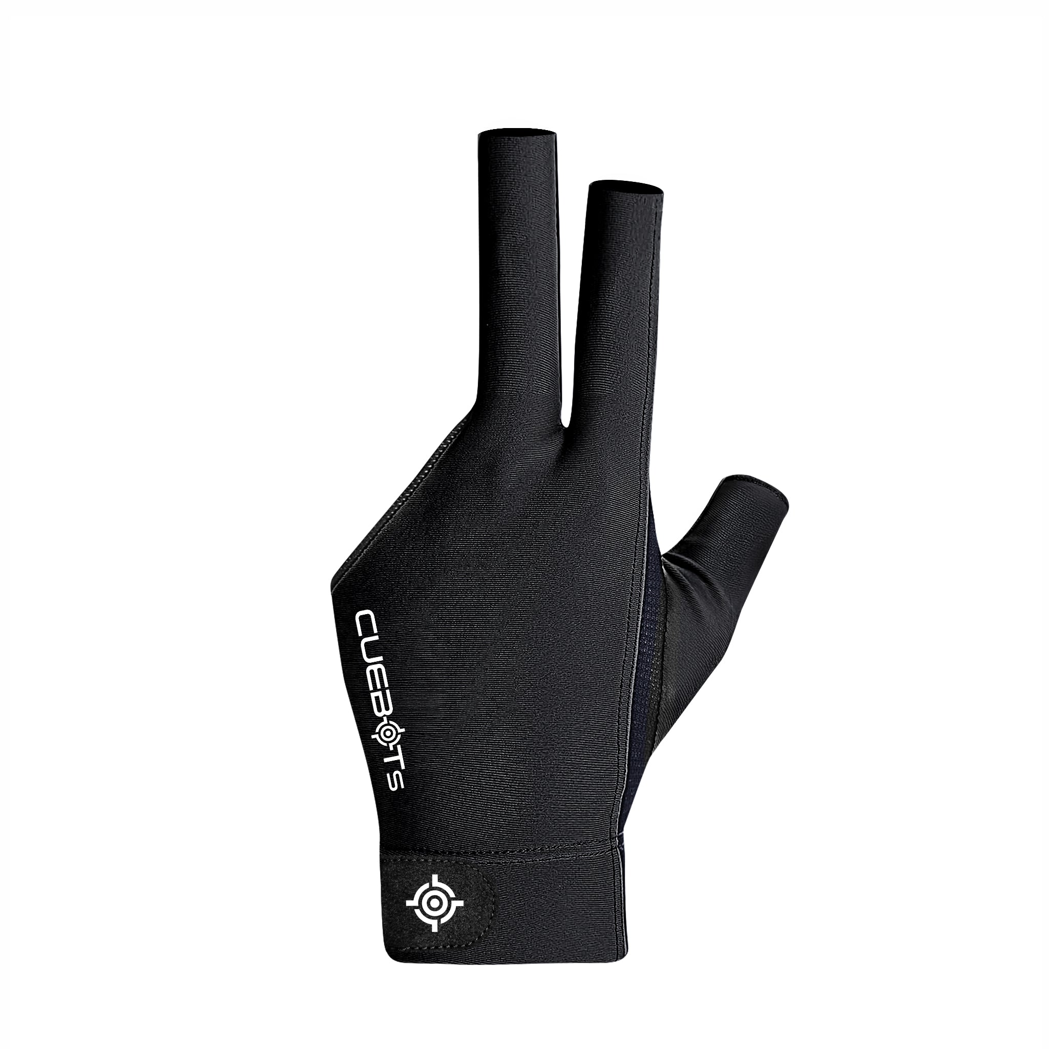 CUEBOTS Left Hand Glove - Pure Black XL