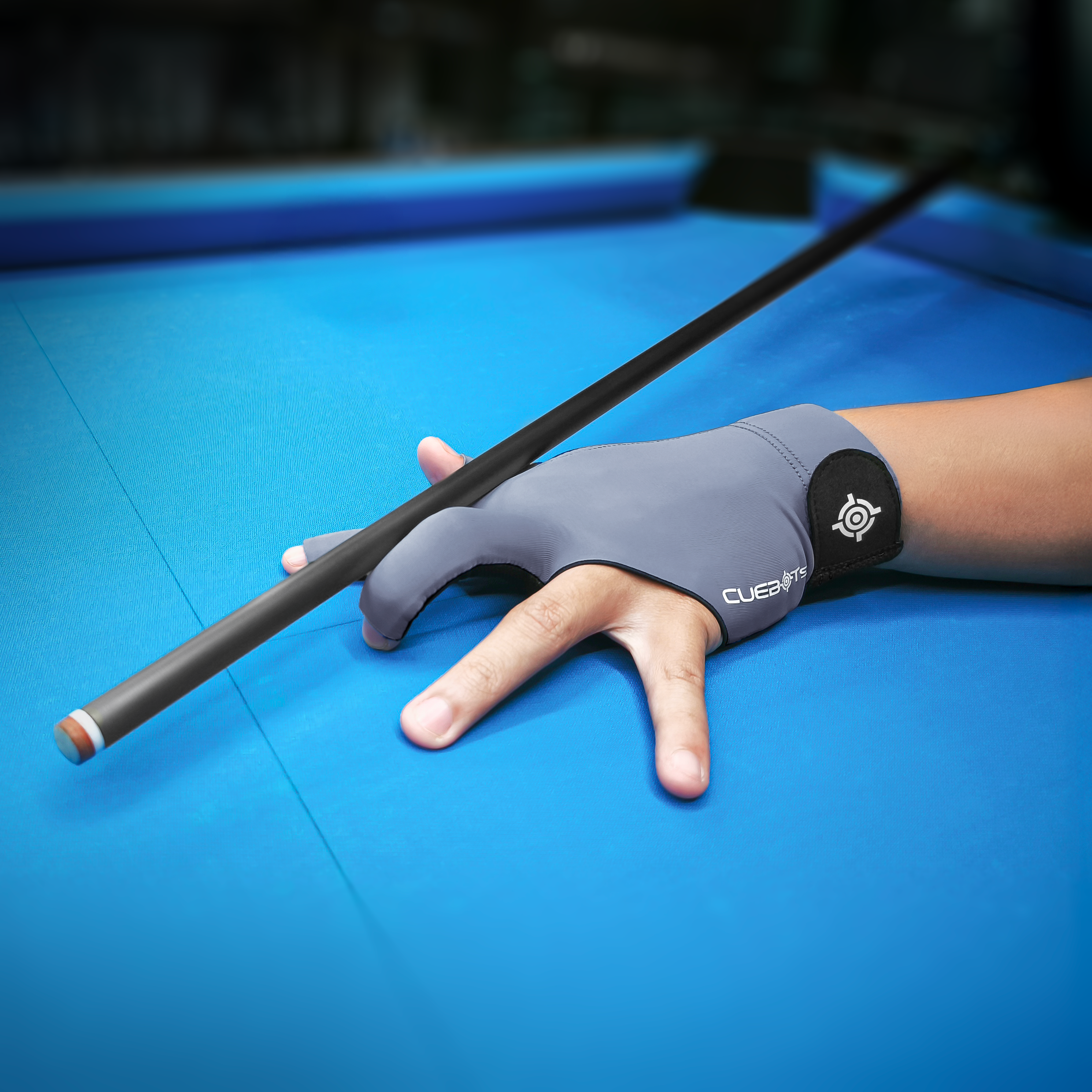 CUEBOTS Left Hand Glove - Pure Grey