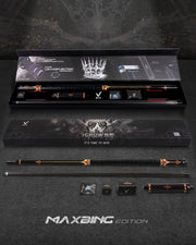 EVO CROWN MAXBING EDITION - ROYAL BLACK - BLACK LEATHER WRAP