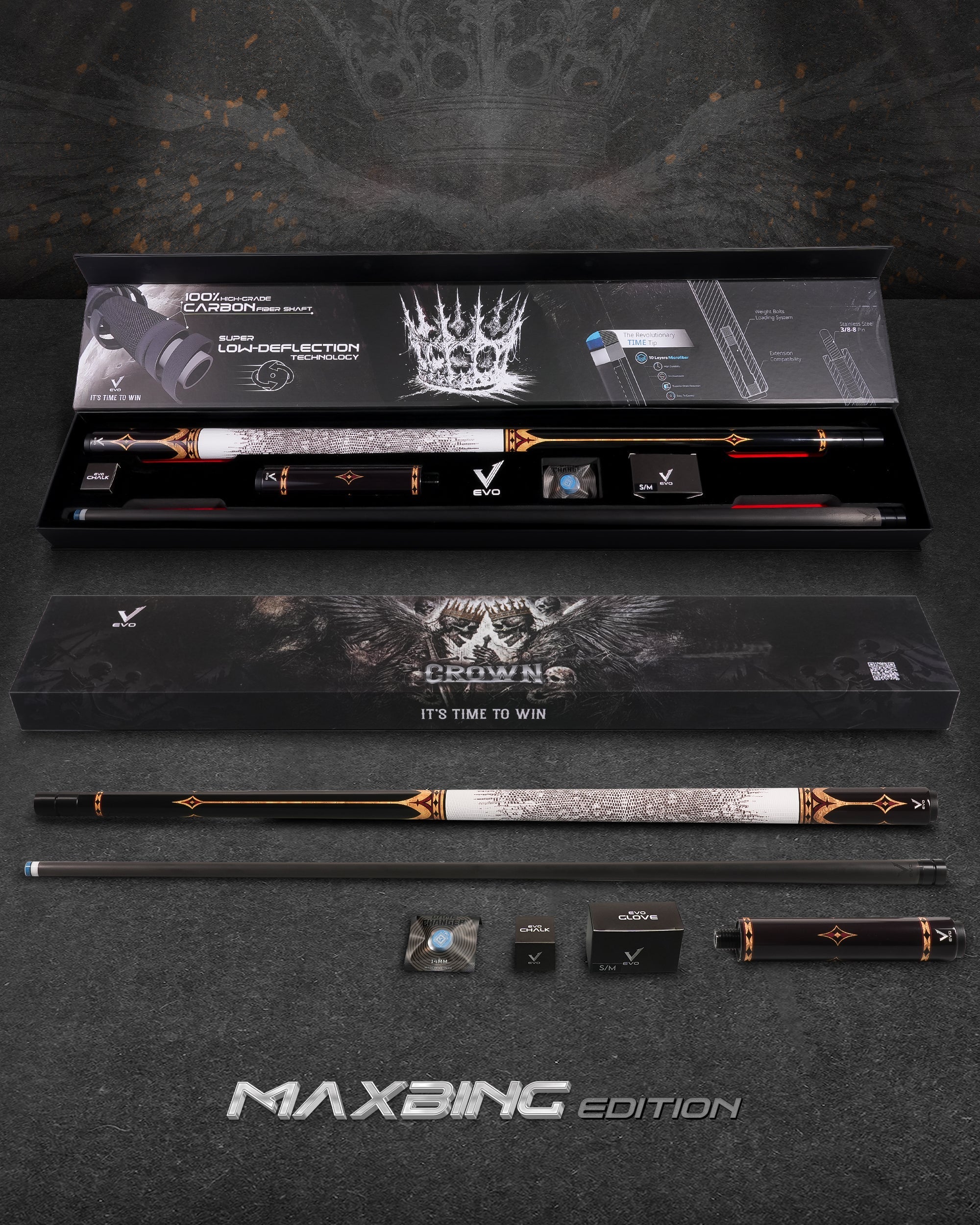 EVO GEMSTONE POOL CUE - SKYFLARE – CUEBOTS