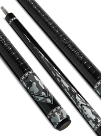 EVO RECON POOL CUE - GHOST - LEATHER WRAP