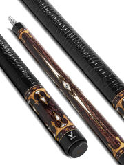 EVO CROWN POOL CUE - ANCIENT OAK - LEATHER WRAP
