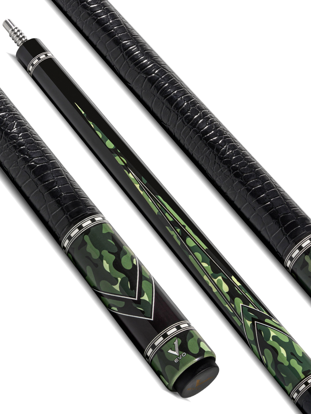 EVO RECON POOL CUE - VIPER - LEATHER WRAP