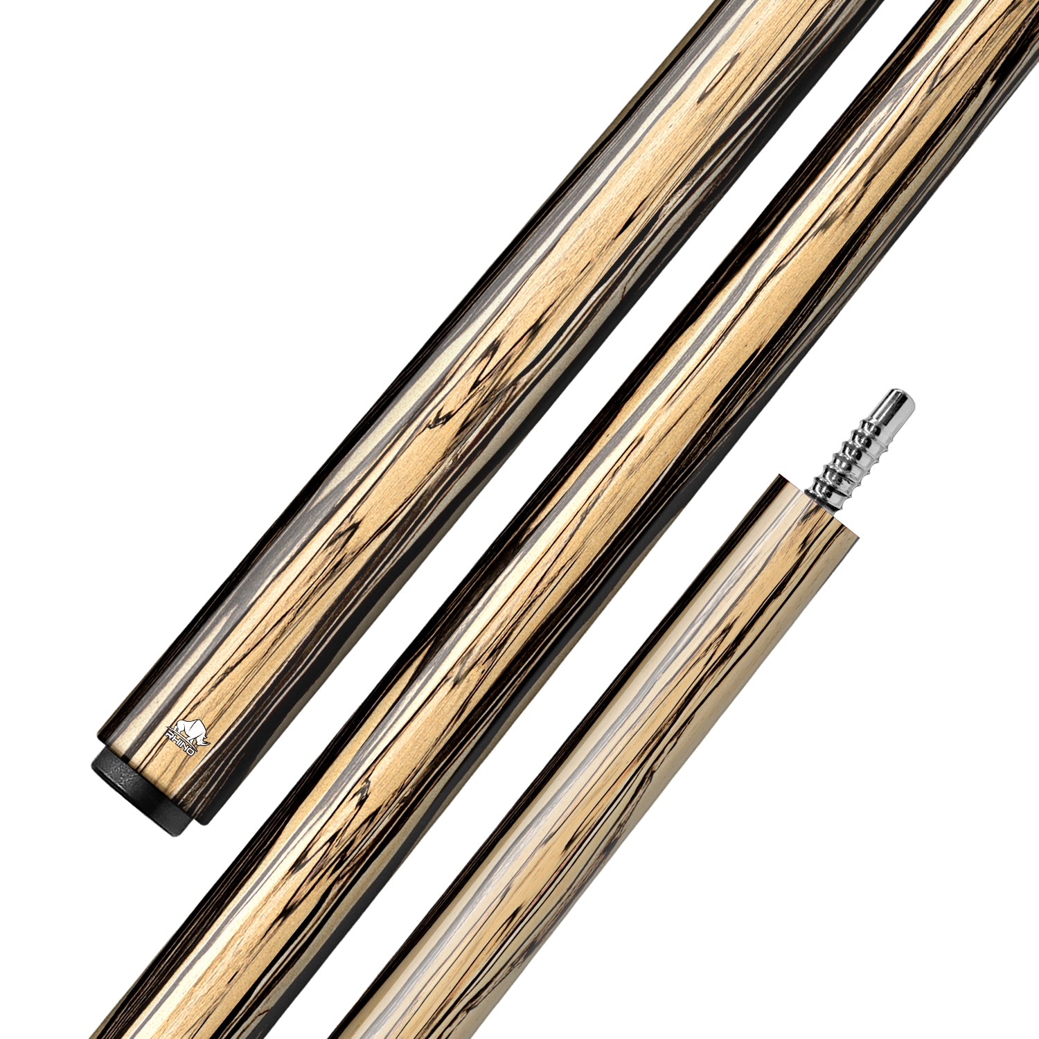 Rhino RETRÔ Cue Butt - Pale Moon Ebony - Wrapless – CUEBOTS