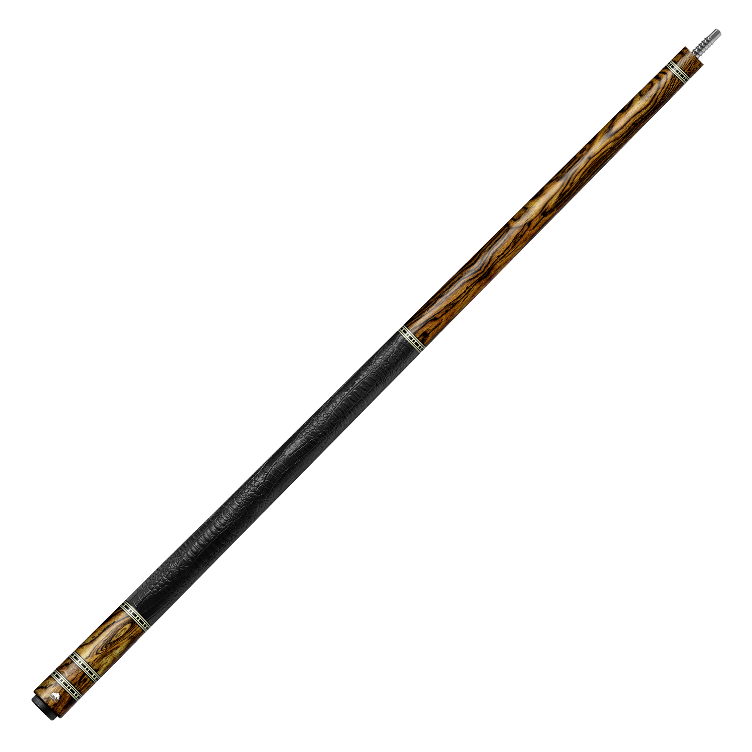 Rhino RETRÔ Cue Butt - Bocote - Crocodile Embossed Microfiber Leather Wrap