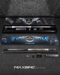 EVO FREEDOM MAXBING EDITION - AZURE FLAME - WHITE LEATHER WRAP