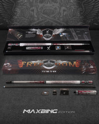 EVO FREEDOM MAXBING EDITION - CRIMSON FLAME - WHITE LEATHER WRAP