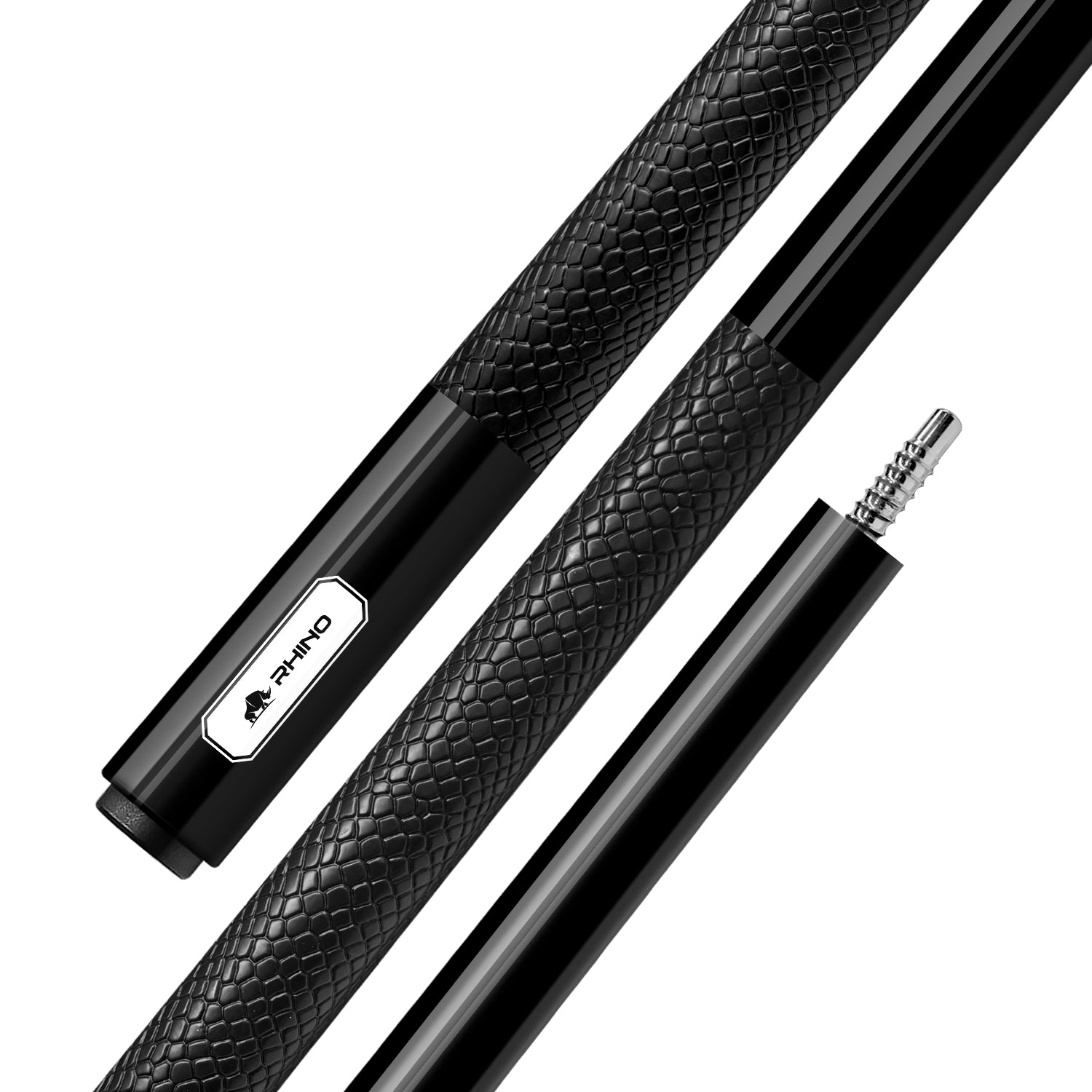 LUMINAX POOL CUE - JET BLACK - SPORT WRAP – CUEBOTS