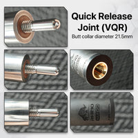 Rhino - 30" / Quick Release (VQR) Carbon Pool Cue Single Shaft