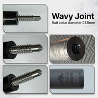 Rhino - 30" / Wavy Carbon Pool Cue Single Shaft