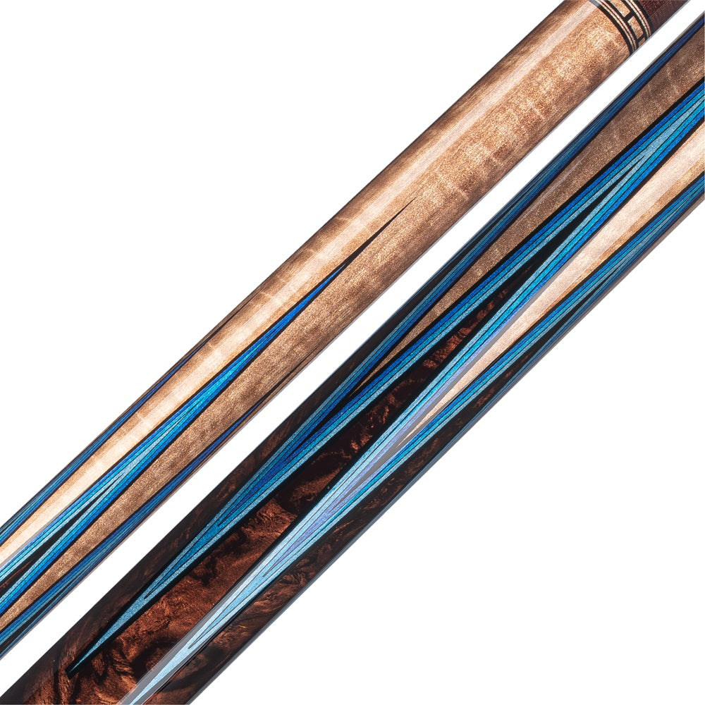 RHINO MUST POOL CUE - BURL BLUEPOINT