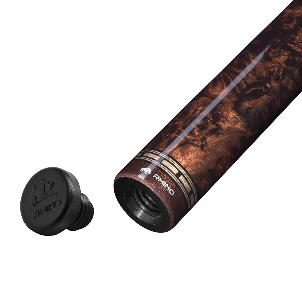 RHINO MUST POOL CUE - BURL BLUEPOINT