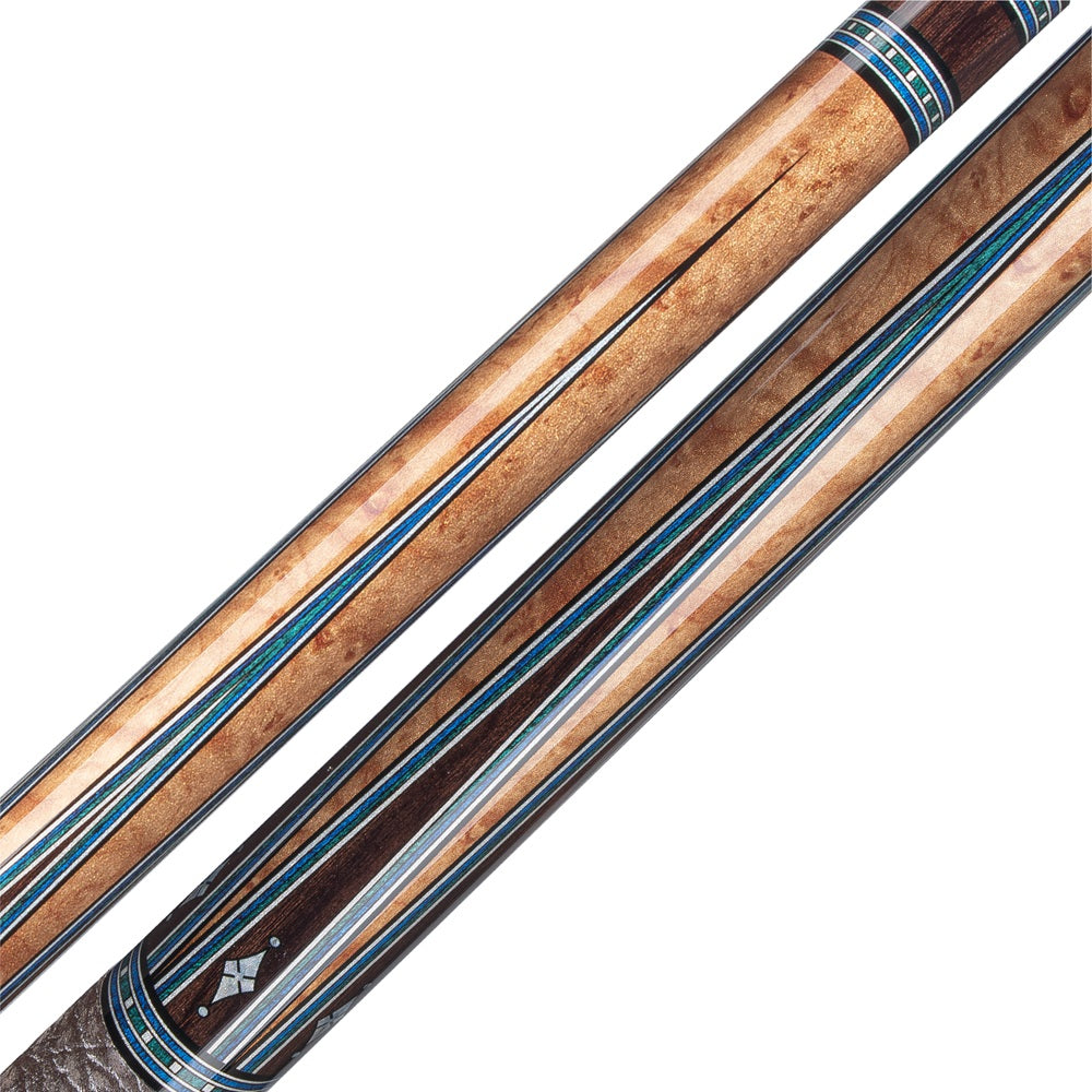 RHINO MUST POOL CUE - MAPLE AZURE INLAY
