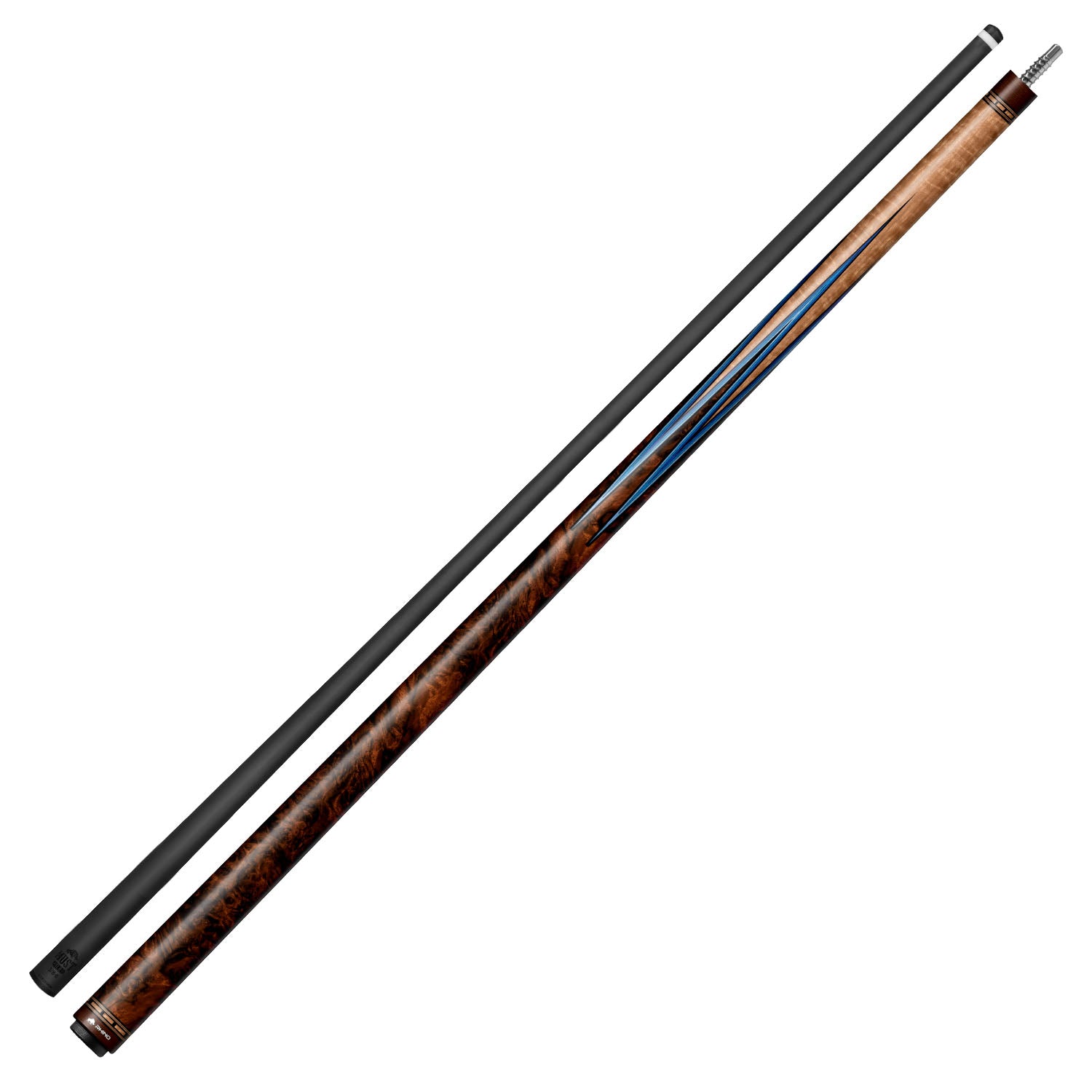 RHINO MUST POOL CUE - BURL BLUEPOINT
