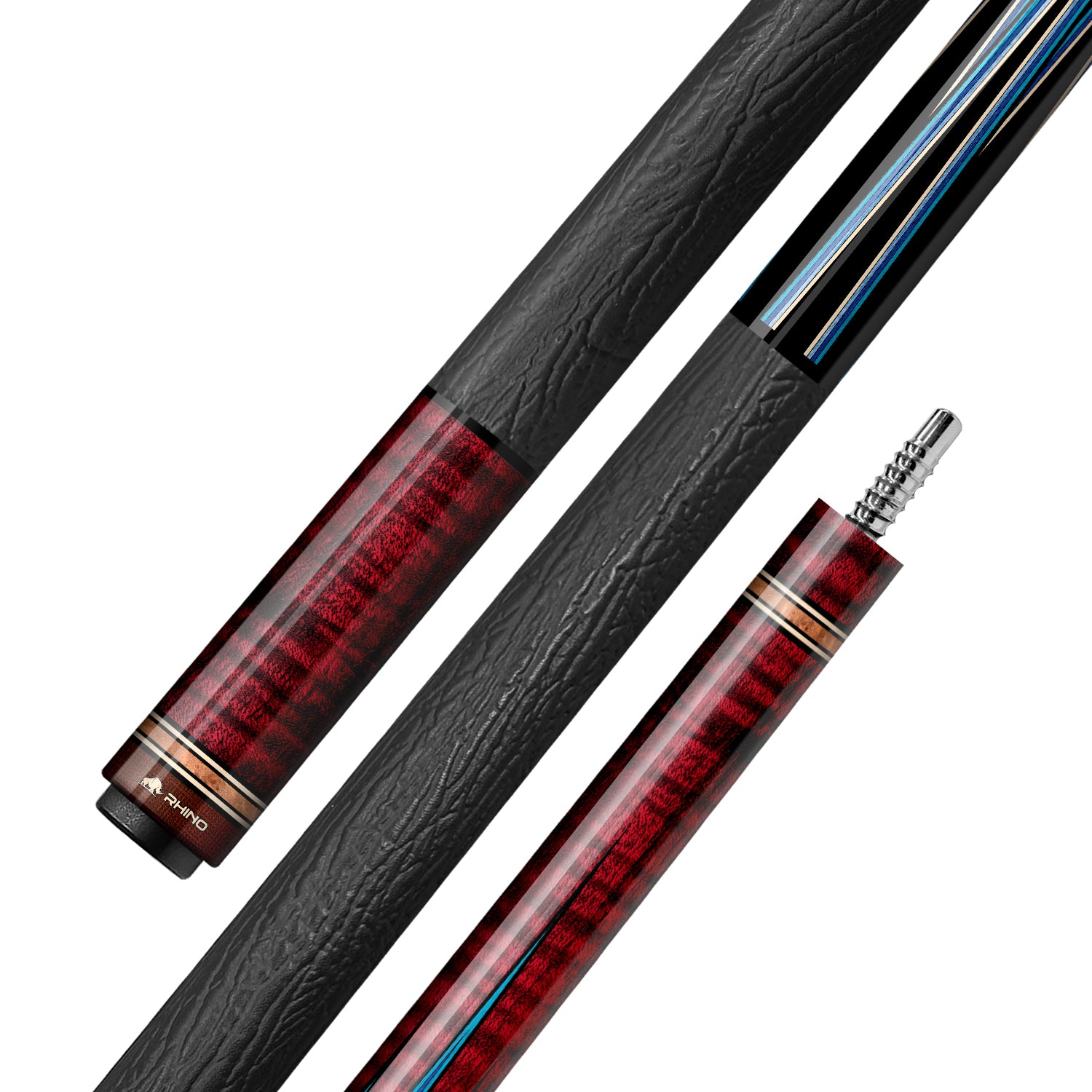RHINO MUST POOL CUE - CRIMSON BLUEPOINT