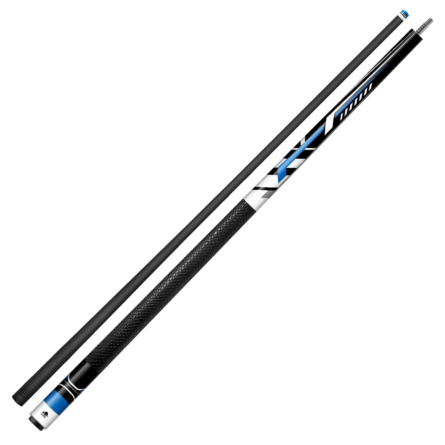 RHINO RACING POOL CUE - VELOCITY BLUE - SPORT WRAP