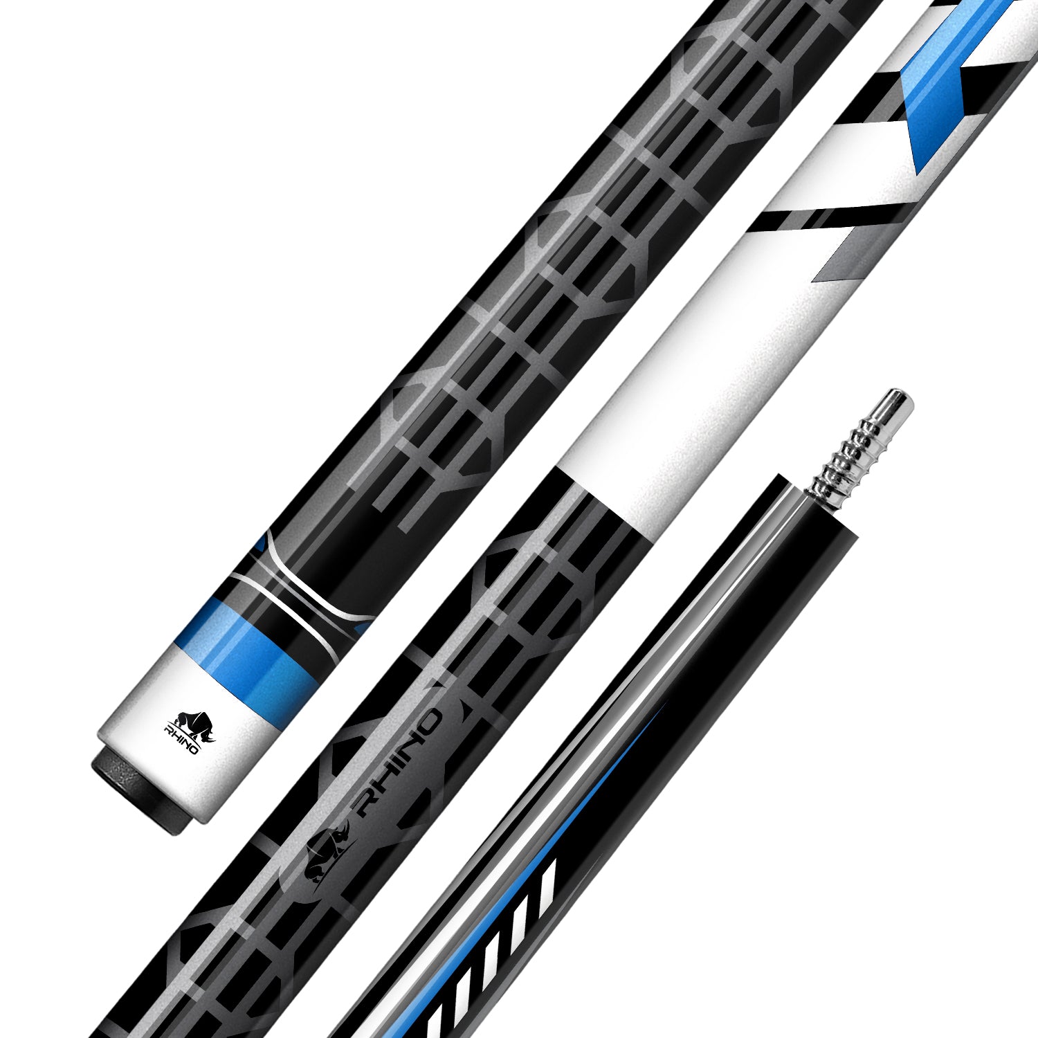 RHINO RACING POOL CUE - VELOCITY BLUE