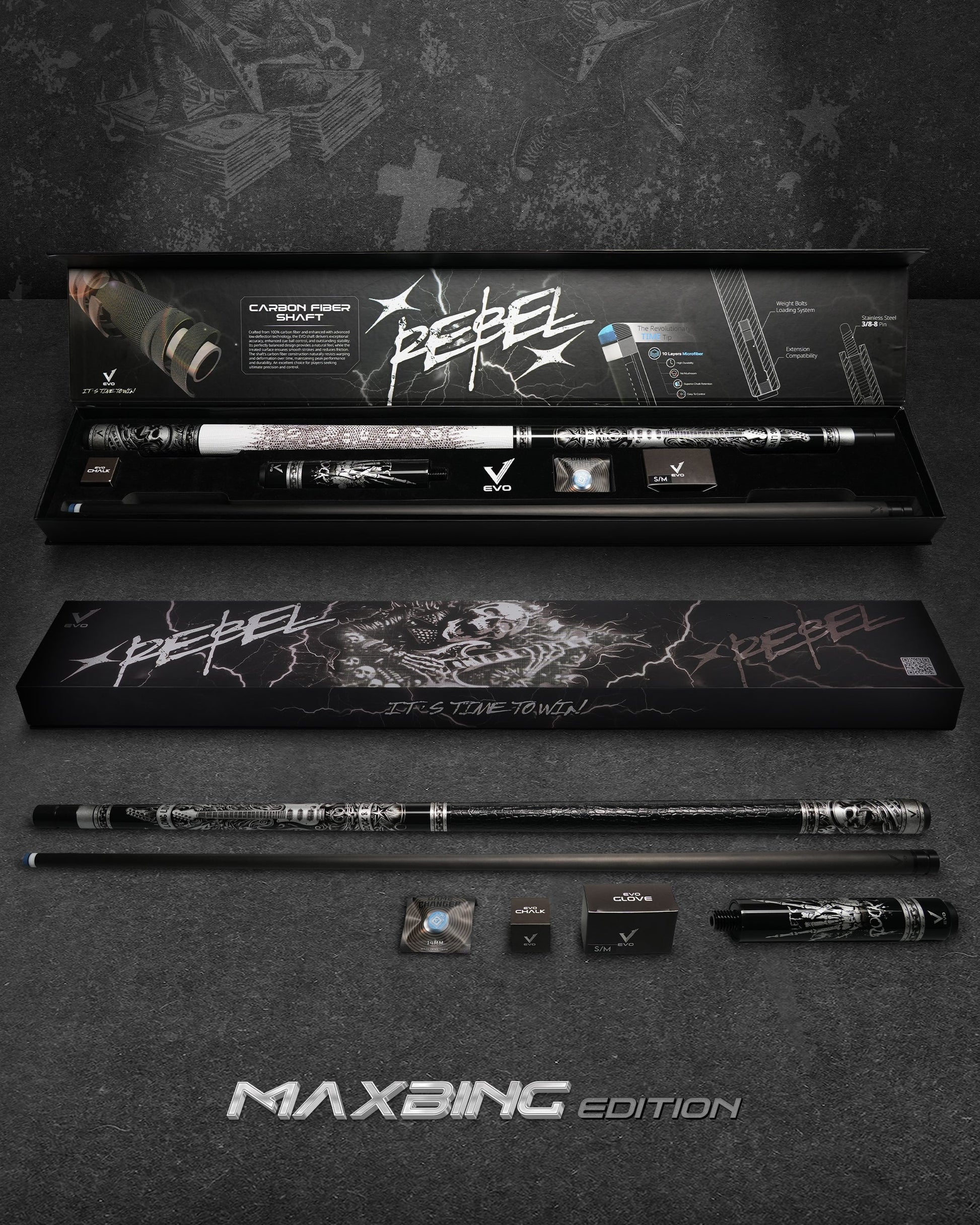 EVO REBEL MAXBING EDITION - BLACK LEATHER WRAP