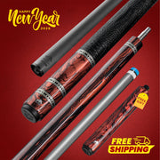Rhino RETRÔ Pool Cue - Cocobolo - Crocodile Embossed Microfiber Leather Wrap
