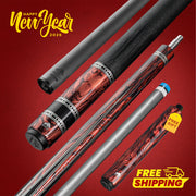 Rhino RETRÔ Pool Cue - Cocobolo - Lizard Embossed Microfiber Leather Wrap & Point