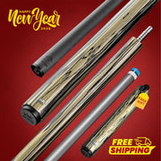 Rhino RETRÔ Pool Cue - Pale Moon Ebony - Wrapless