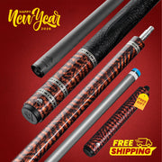 Rhino RETRÔ Pool Cue - Snake - Crocodile Embossed Microfiber Leather Wrap