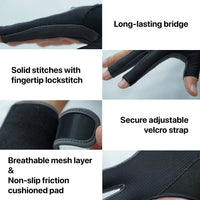 RHINO Billiards Glove Right Hand - Black