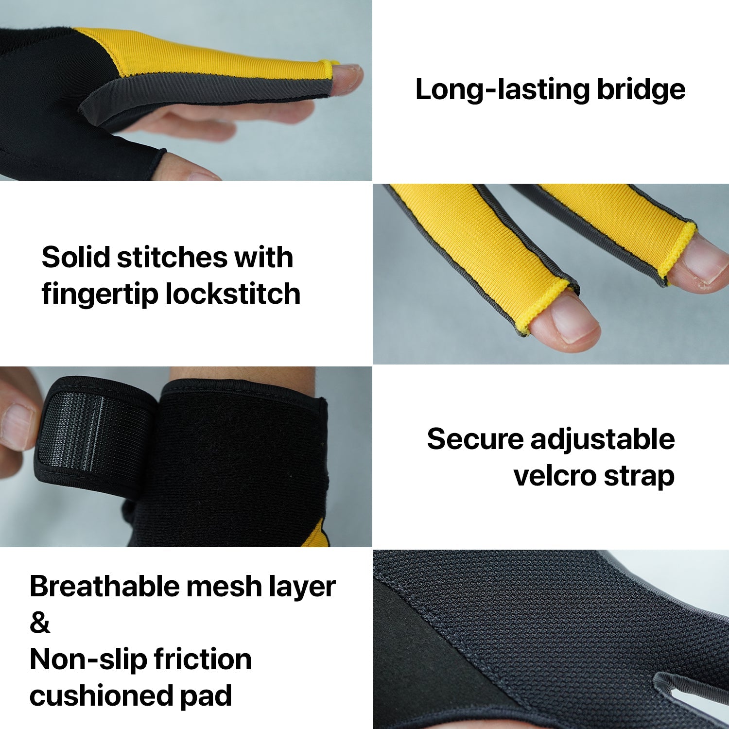 RHINO Billiards Glove Left Hand - Yellow