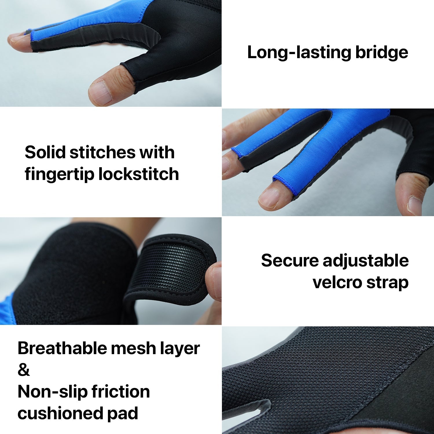 RHINO Billiards Glove Right Hand - Blue