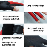 RHINO Billiards Glove Left Hand - Red