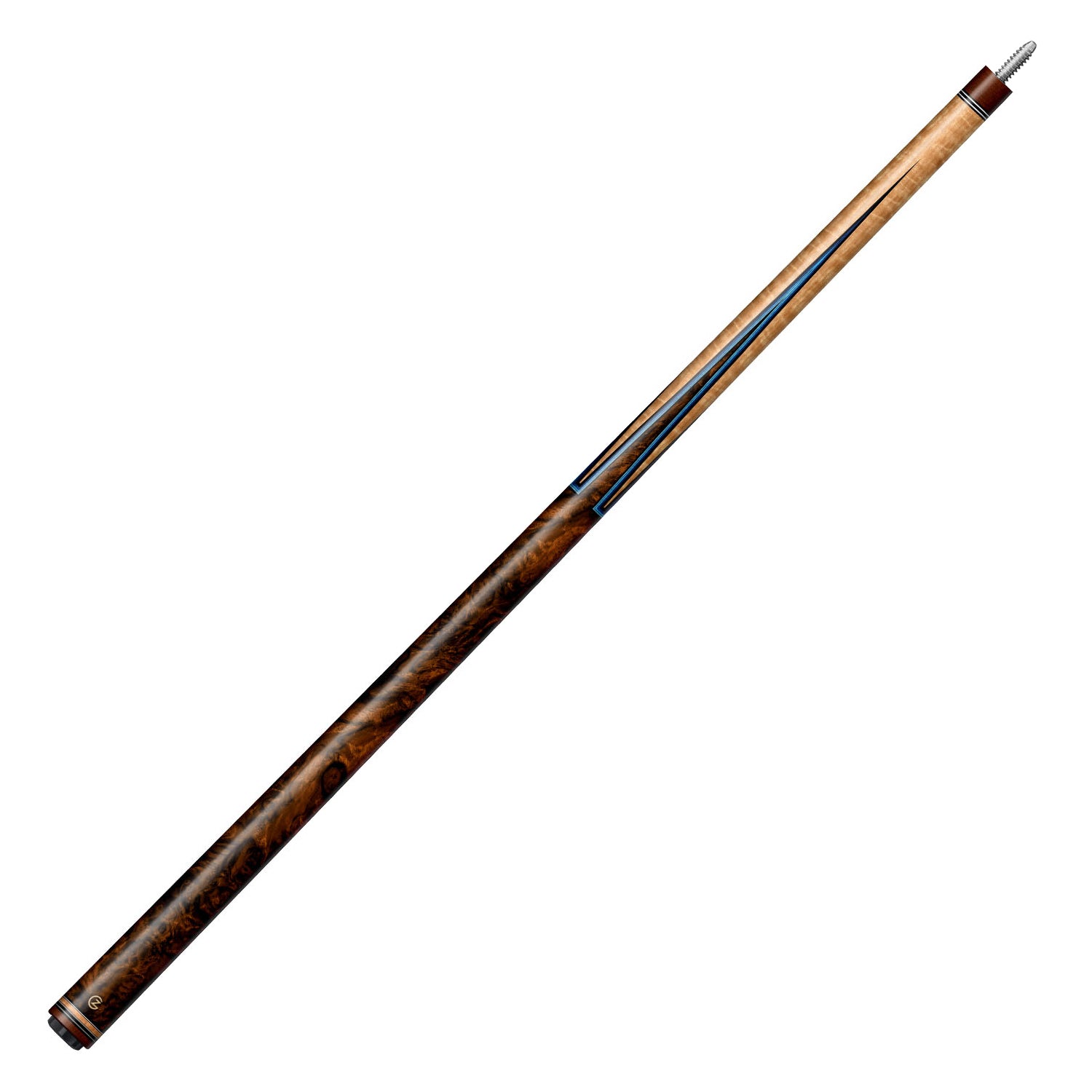Z Fusion ZF1 Cue Butt – Blue Burl (Wrapless)