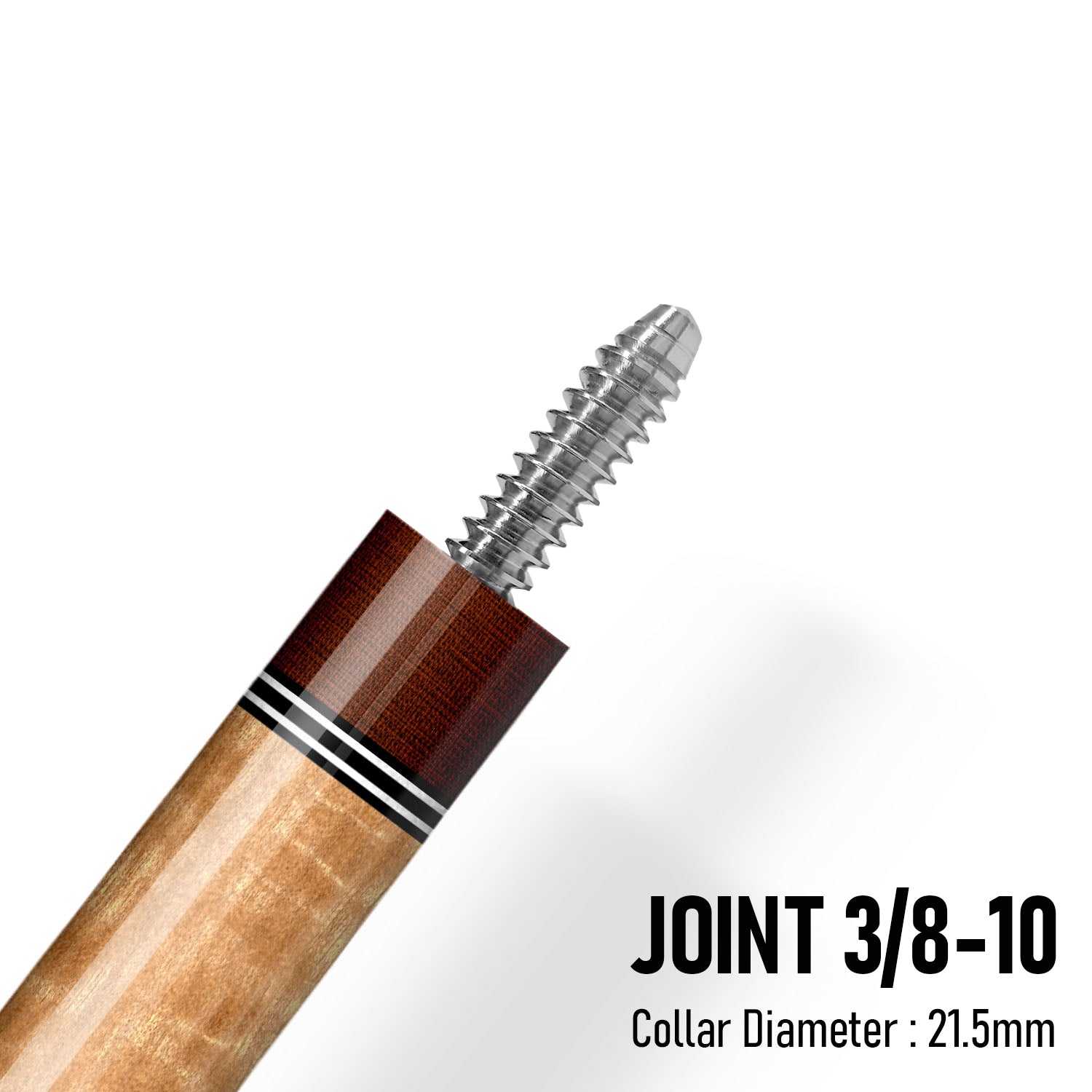 Z Fusion ZF1 Cue Butt – Blue Burl (Wrapless)