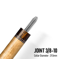 Z Fusion ZF8 Cue Butt – Verdant Burl (Leather wrap) 3 8-10