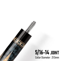 Z LUK ZL3 Cue Butt – Shadow Serpent (Leather wrap)