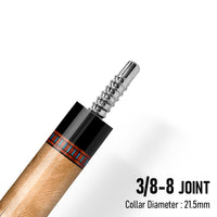 Z LUK ZL5 Cue Butt – Obsidian Monarch (Leather wrap)