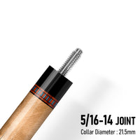 Z LUK ZL5 Cue Butt – Obsidian Monarch (Leather wrap)