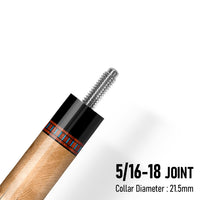 Z LUK ZL5 Cue Butt – Obsidian Monarch (Leather wrap)