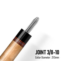 Z LUK ZL5 Cue Butt – Obsidian Monarch (Leather wrap)