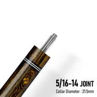 Z Pure ZP5 Cue Butt – Bocote (Leather wrap)