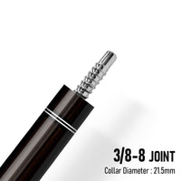 Z Pure ZP2 Cue Butt – Ebony (Leather wrap)