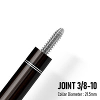 Z Pure ZP2 Cue Butt – Ebony (Leather wrap) 3 8-10