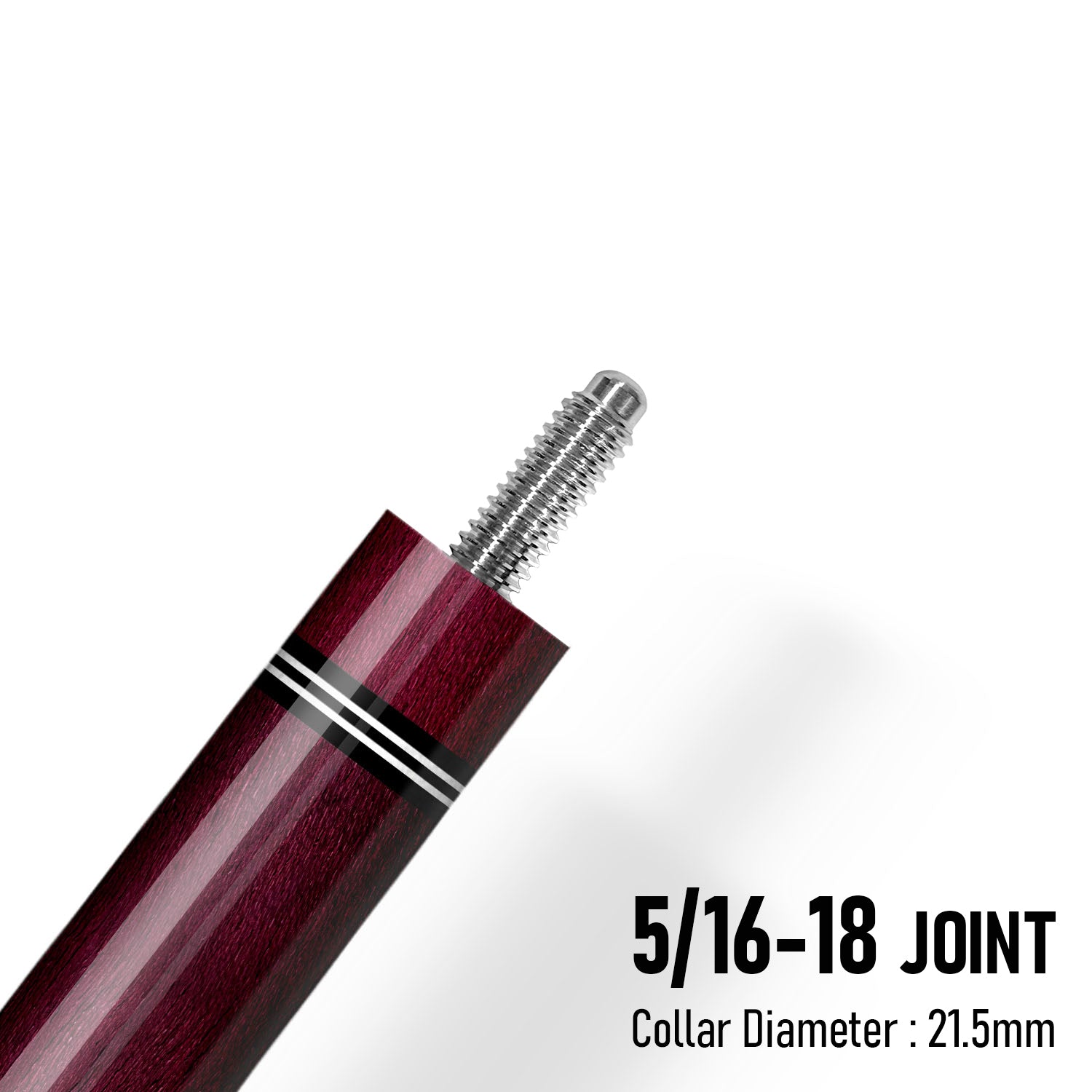 Z Pure ZP1 Cue Butt – Purple Heart (Leather wrap) 5 16-18