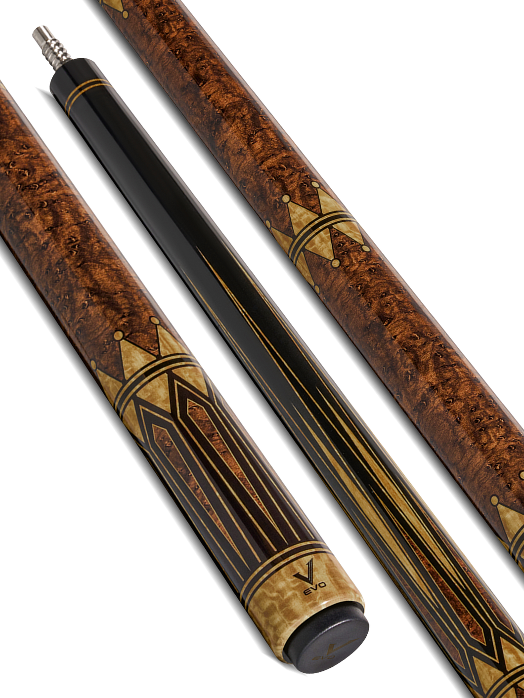 EVO CRYSTAL POOL CUE - UMBER CREST