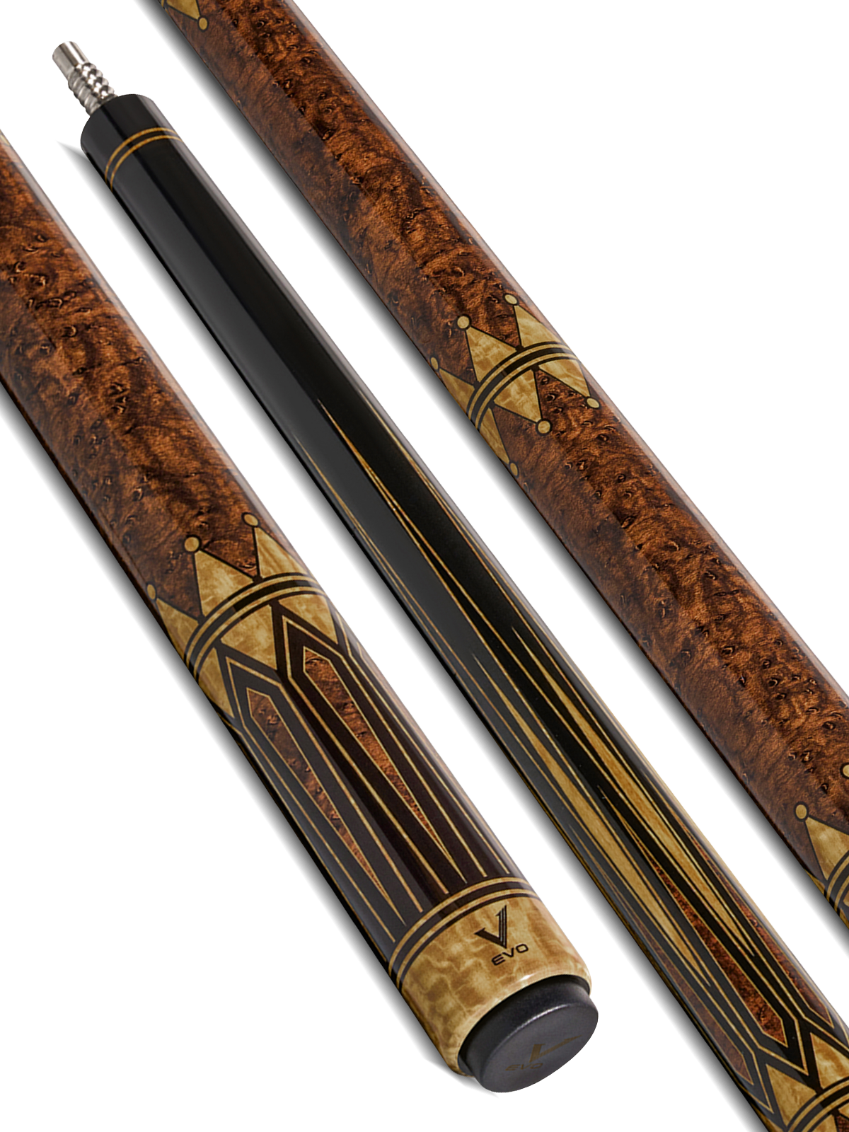 EVO CRYSTAL POOL CUE - UMBER CREST