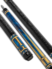 EVO LUNA POOL CUE - SAPPHIRE GATE - LEATHER WRAP